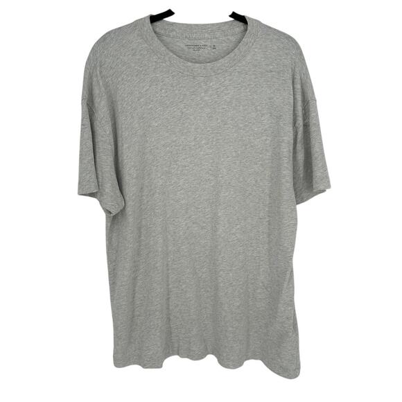 Abercrombie & Fitch Soft A&F Essentials Relaxed Tee Gray Crew Neck Comfy Size XL - Picture 1 of 6